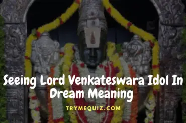 Seeing Lord Venkateswara Idol In Dream Meaning