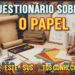 questionário sobre papel