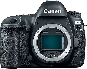 Canon EOS 5D Mark IV Digital SLR Camera (Body Only), Full-Frame DSLR Camera, 30.4 Megapixel CMOS Sensor, 4K Video, Content Creator Camera, EF Mount, Black
