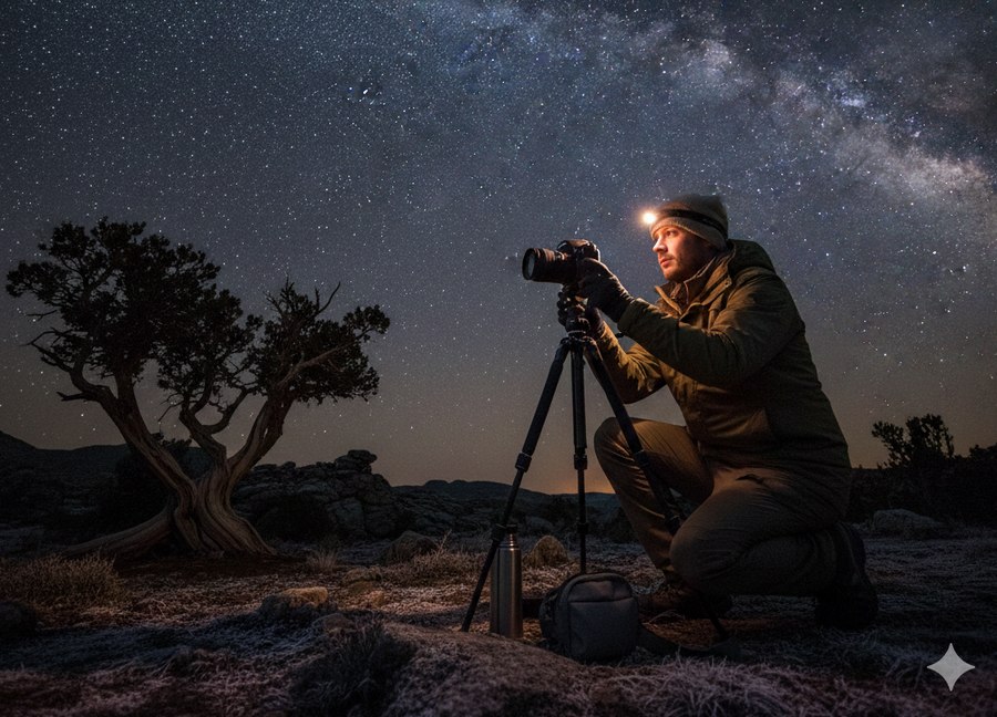 How Do i set up a DSLR to Take Photos of the Stars