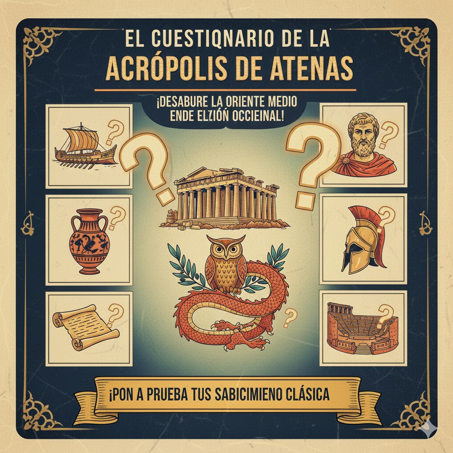 el cuestionario de la acrópolis de atenas