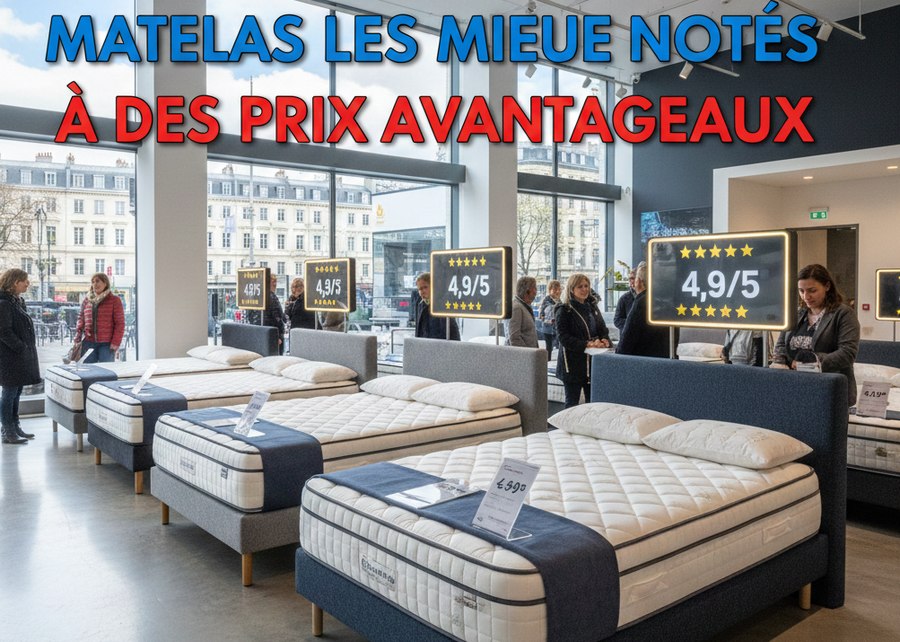 matelas les mieux notés à des prix avantageux